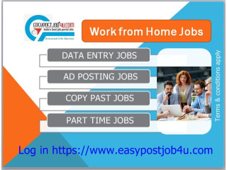 Earn from your home by doing data entry Job.